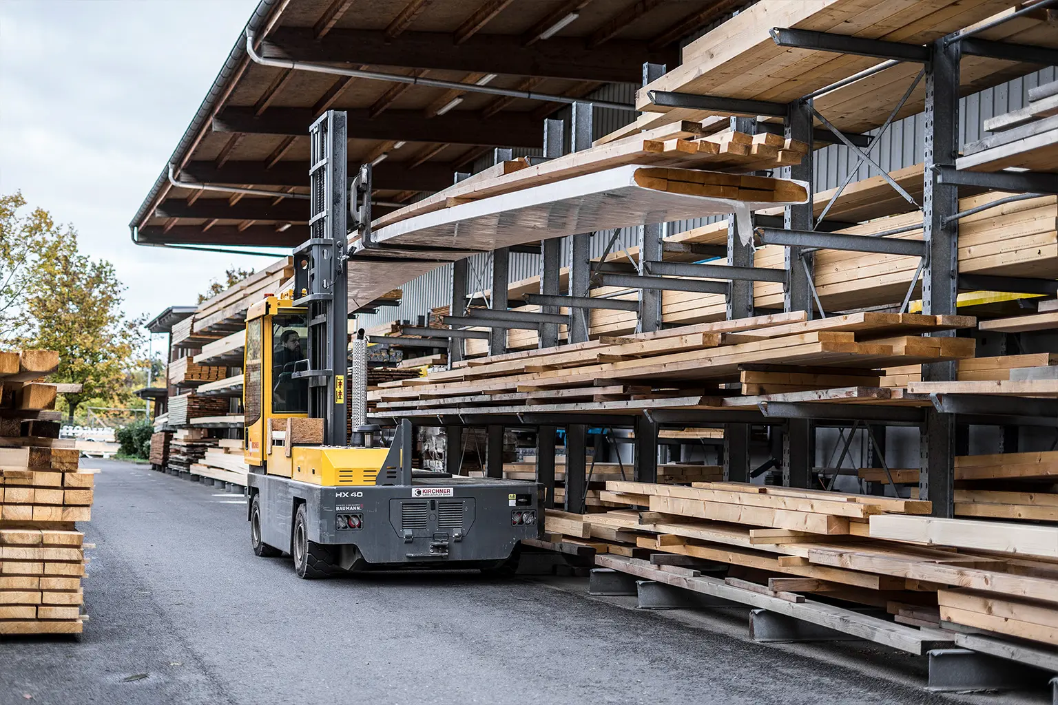 Gabelstapler im Einsatz